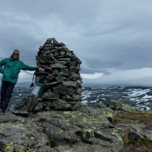 Alfred on top of 1340 meters high Jonstein